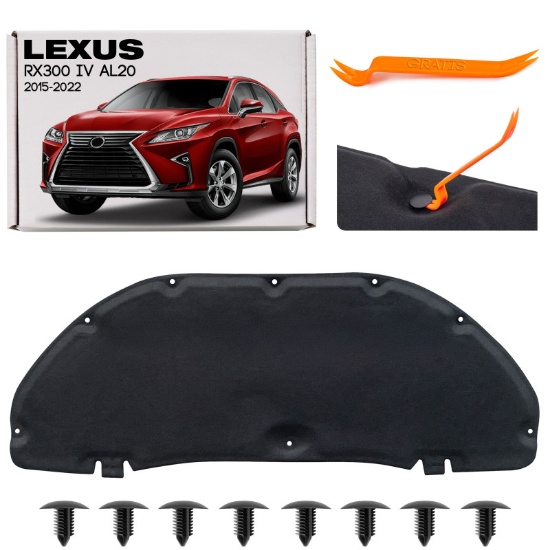 LEXUS RX300 IV AL20 2015-2022 PANNELLO FONOASSORBENTE COFANO 5334148120 (Cod. AP-E4BE-517A9_A4x4)