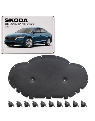 SKODA OCTAVIA IV NX 2019+ LIFTBACK PANNELLO FONOASSORBENTE COFANO 5E3863831 (Cod. AP-9367-5569F_A4x4