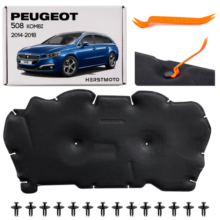 PEUGEOT 508 STATION WAGON 2014-2018 RESTYLING PANNELLO FONOASSORBENTE COFANO 9808628280 (Cod. AP-523