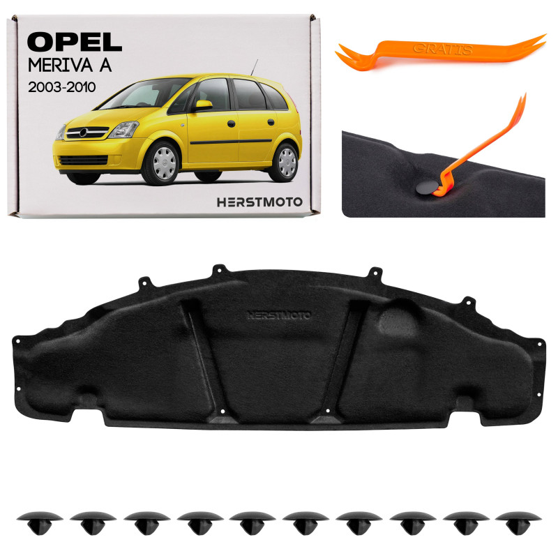 OPEL MERIVA A 2003-2010 PANNELLO FONOASSORBENTE COFANO 13150511 (Cod. AP-709E-208C4_A4x4)