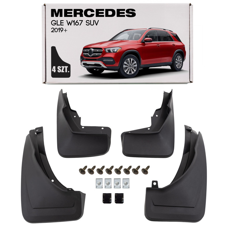 MERCEDES GLE W167 2019+ PARASPRUZZI SUV SENZA PACCHETTO AMG (Cod. AP-FDB2-9525D_A4x4)
