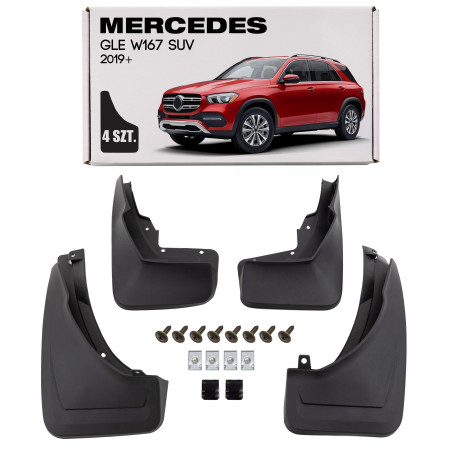 MERCEDES GLE W167 2019+ PARASPRUZZI SUV SENZA PACCHETTO AMG (Cod. AP-FDB2-9525D_A4x4)