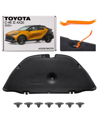 TOYOTA C-HR II AX20 2023+ PANNELLO FONOASSORBENTE COFANO CON KIT CLIP 53341-F4050 (Cod. AP-C635-2039