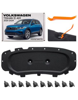VOLKSWAGEN TIGUAN II AD1 2020-2024 RESTYLING PANNELLO FONOASSORBENTE COFANO CON KIT CLIP 5NG863831 (