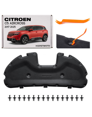CITROEN C5 AIRCROSS E 2017-2025 PANNELLO FONOASSORBENTE COFANO CON KIT CLIP 9825663480 (Cod. AP-EF0B