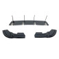 Diffusore Posteriore Mercedes W176 2016-2018 Nero lucido (Cod. E-TCM0497)