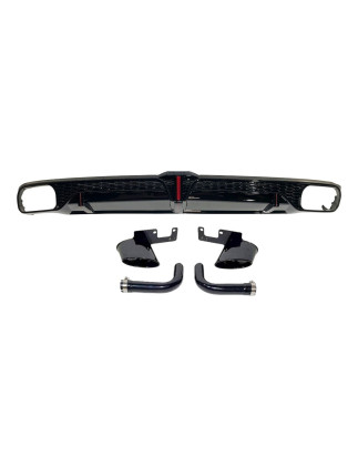 Diffusore Posteriore Audi Q8 2018-2023 Look RSQ8 (Cod. E-TCA0355)