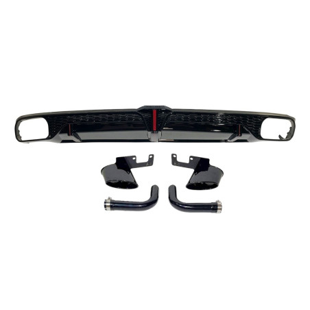 Diffusore Posteriore Audi Q8 2018-2023 Look RSQ8 (Cod. E-TCA0355)
