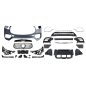 Paraurti Anteriore Mercedes X167 GLS look AMG GLS63 (Cod. E-TCM0483)