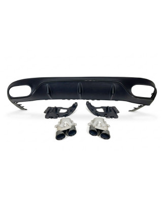Diffusore Posteriore Mercedes W213 COUPE C238 look E53 Black (Cod. E-TCM53211)