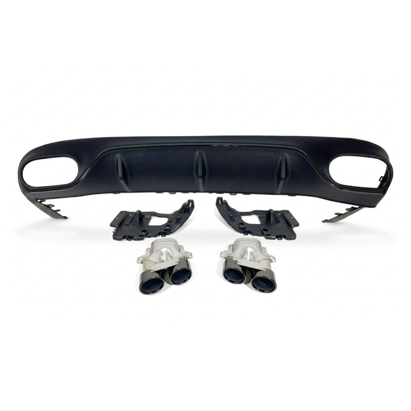 Diffusore Posteriore Mercedes W213 COUPE C238 look E53 Black (Cod. E-TCM53211)
