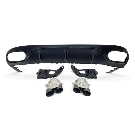 Diffusore Posteriore Mercedes W213 COUPE C238 look E53 Black (Cod. E-TCM53211)