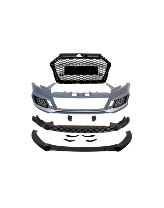 Paraurti Anteriori Audi A3 2016-2019 4 Portes / Cabriolet Look RS3 Spoiler Anteriore (Cod. E-TCA2021