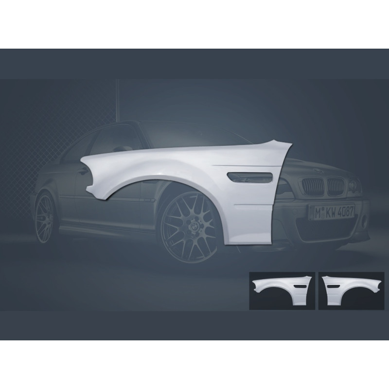 Parafanghi anteriori BMW E46 (Cod. S-BE46-FF-01)