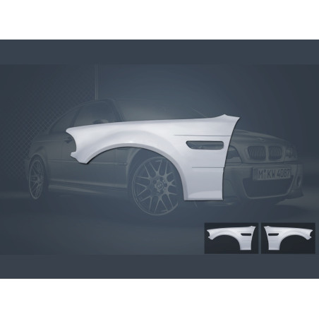 Parafanghi anteriori BMW E46 (Cod. S-BE46-FF-01)