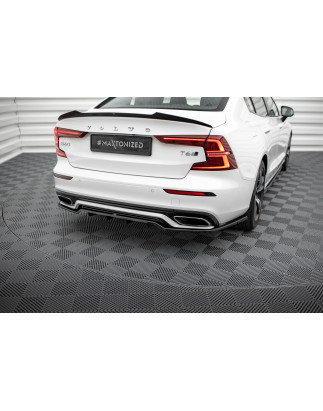 Splitter posteriore (con barre verticali) Volvo S60/V60 R-Design Mk3 (Cod. M-VO-S60-3-RDESIGN-RD1G+R