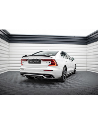 Splitter posteriore (con barre verticali) Volvo S60/V60 R-Design Mk3 (Cod. M-VO-S60-3-RDESIGN-RD1G+R