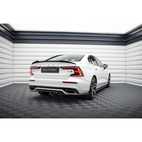 Splitter posteriore (con barre verticali) Volvo S60/V60 R-Design Mk3 (Cod. M-VO-S60-3-RDESIGN-RD1G+R