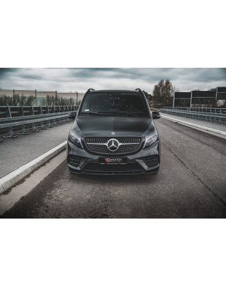 SPLITTER ANTERIORE V.1 Mercedes-Benz V-Class AMG-Line W447  (Cod. M-ME-V-447F-AMGLINE-FD1G)