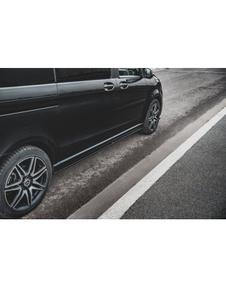 Diffusori minigonne V.1 Mercedes-Benz V-Class Long AMG-Line W447  (Cod. M-ME-V-447F-AMGLINE-SD1A+B+C