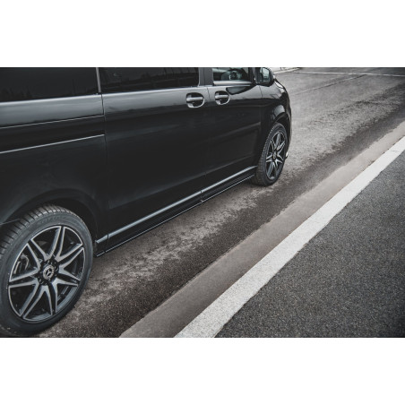 Diffusori minigonne V.1 Mercedes-Benz V-Class Long AMG-Line W447  (Cod. M-ME-V-447F-AMGLINE-SD1A+B+C