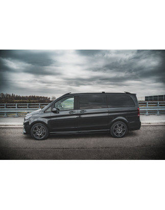 Diffusori minigonne V.1 Mercedes-Benz V-Class Long AMG-Line W447  (Cod. M-ME-V-447F-AMGLINE-SD1A+B+C