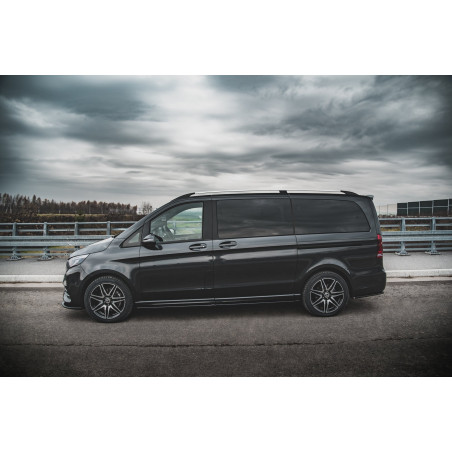 Diffusori minigonne V.1 Mercedes-Benz V-Class Long AMG-Line W447  (Cod. M-ME-V-447F-AMGLINE-SD1A+B+C