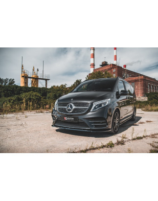 SPLITTER ANTERIORE V.3 Mercedes-Benz V-Class AMG-Line W447  (Cod. M-ME-V-447F-AMGLINE-FD3G)