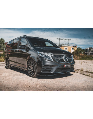 SPLITTER ANTERIORE V.4 Mercedes-Benz V-Class AMG-Line W447  (Cod. M-ME-V-447F-AMGLINE-FD4G)