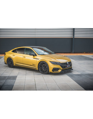 SPLITTER ANTERIORE street pro + Flaps Volkswagen Arteon R-Line berlina / Shooting Brake Mk1 (Cod. M-