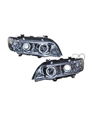 Fari Anteriori Angel Eyes BMW X5 '01 (Cod. E-FAB0034)