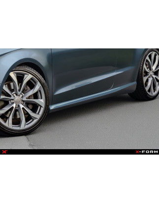 Minigonne laterali in plastica ABS Audi A3 8V (Cod. S-AA38V-S-01-A)