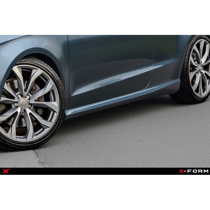 Minigonne laterali in plastica ABS Audi A3 8V (Cod. S-AA38V-S-01-A)