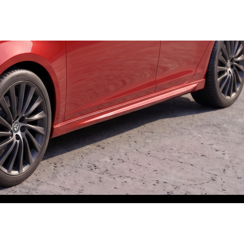 Minigonne laterali in plastica ABS Alfa Romeo Giulietta (Cod. S-ALG-S-01-A)