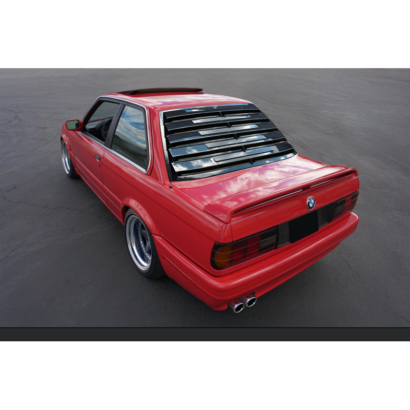 Louver lunotto berlina in plastica ABS BMW E30 (Cod. S-BE30-WL-01-A)