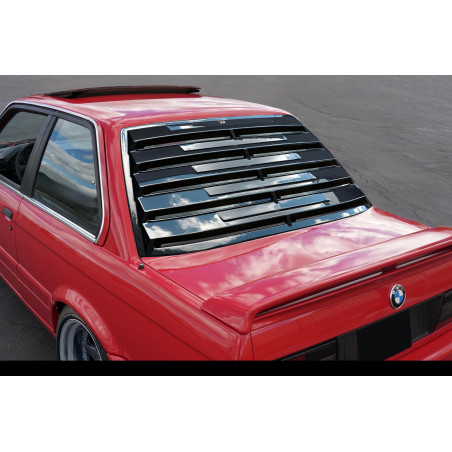 Louver lunotto berlina in plastica ABS BMW E30 (Cod. S-BE30-WL-01-A)