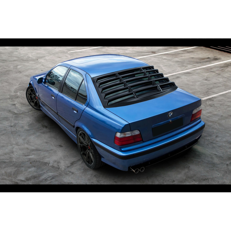 Louver lunotto berlina in plastica ABS BMW E36 (Cod. S-BE36L-WL-01-A)