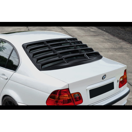 Louver lunotto berlina in plastica ABS BMW E46 (Cod. S-BE46L-WL-01-A)