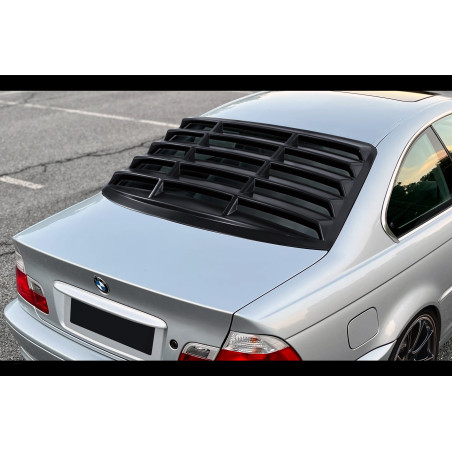 Louver lunotto coupé in plastica ABS BMW E46 (Cod. S-BE46C-WL-01-A)