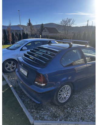 Louver lunotto versione Compact in plastica ABS BMW E46 (Cod. S-BE46C-WL-02-A)
