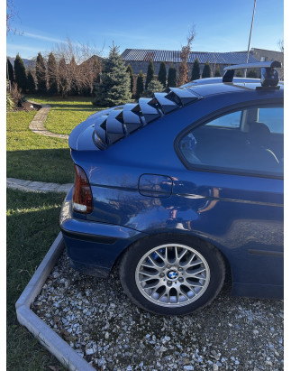 Louver lunotto versione Compact in plastica ABS BMW E46 (Cod. S-BE46C-WL-02-A)