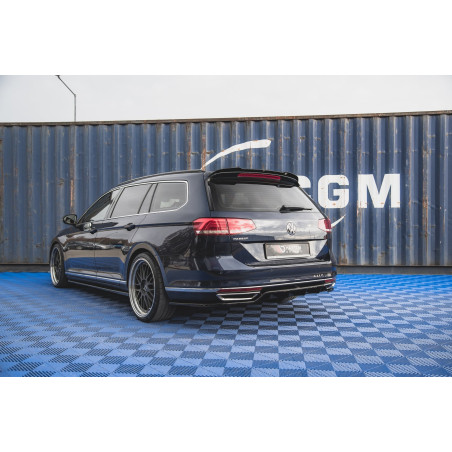 Splitter posteriore (con barre verticali) Volkswagen Passat B8 (Cod. M-VW-PA-B8-RD1G+RD2G)