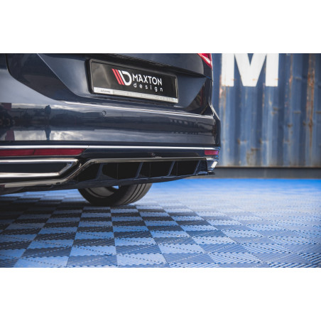 Splitter posteriore (con barre verticali) Volkswagen Passat B8 (Cod. M-VW-PA-B8-RD1G+RD2G)