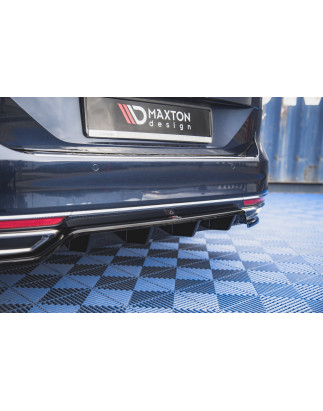 Splitter posteriore (con barre verticali) Volkswagen Passat B8 (Cod. M-VW-PA-B8-RD1G+RD2G)
