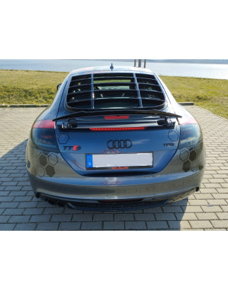 Louver lunotto in plastica ABS Audi TT 8J - Nero opaco da verniciare (Cod. S-AUTT8J-WL-01-AA)