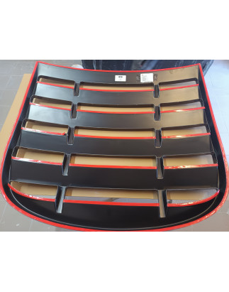 Louver lunotto in plastica ABS Audi TT 8J - Nero opaco da verniciare (Cod. S-AUTT8J-WL-01-AA)