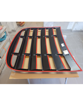 Louver lunotto in plastica ABS Audi TT 8J - Nero opaco da verniciare (Cod. S-AUTT8J-WL-01-AA)