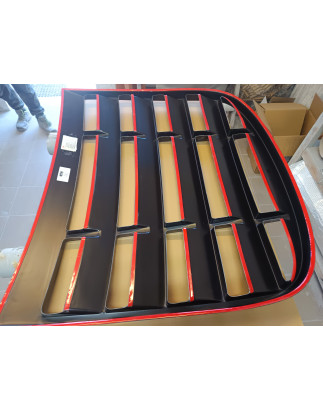 Louver lunotto in plastica ABS Audi TT 8J - Nero opaco da verniciare (Cod. S-AUTT8J-WL-01-AA)