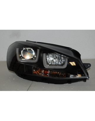 Fari Day Light Volkswagen Golf 7 Black (Cod. E-FAW127)