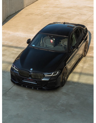 Spoiler sottoparaurti anteriore in plastica ABS BMW G30 (Cod. S-BG30-FSP-01-A)